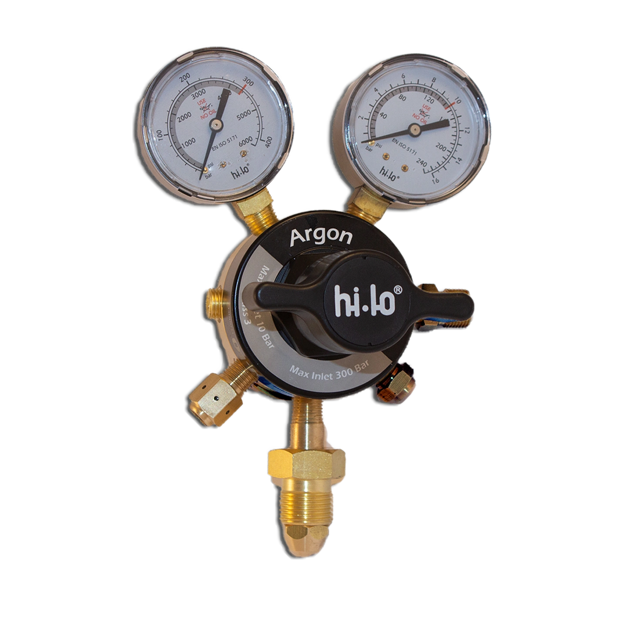 Two Stage Elite two gauge Argon 10 bar regulator